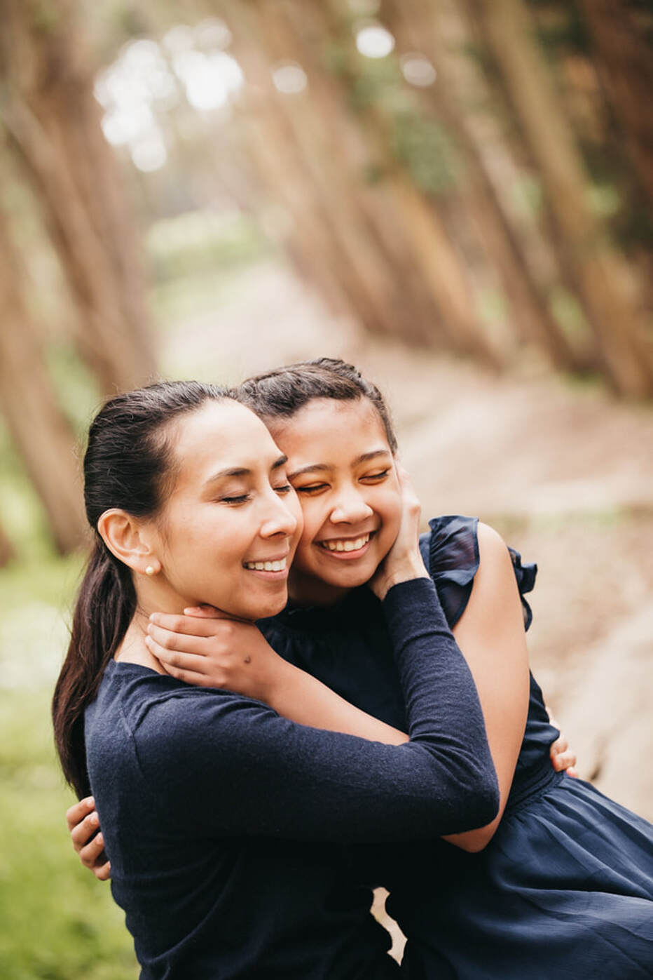 Picture of mother-daughter embraced